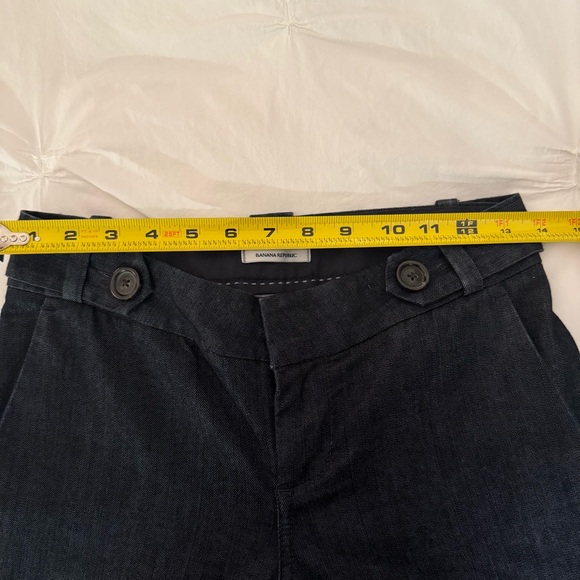 Banana Republic Dark Denim Trouser Leg Jeans - Picture 7 of 9